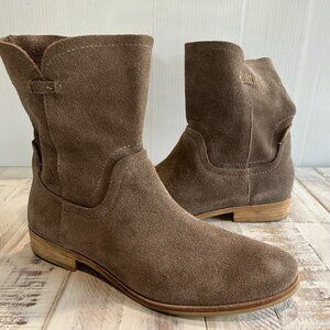 SPLENDID PALISADE Brown Suede Designer Comfort Slouchy Boots Women's Size 8.5